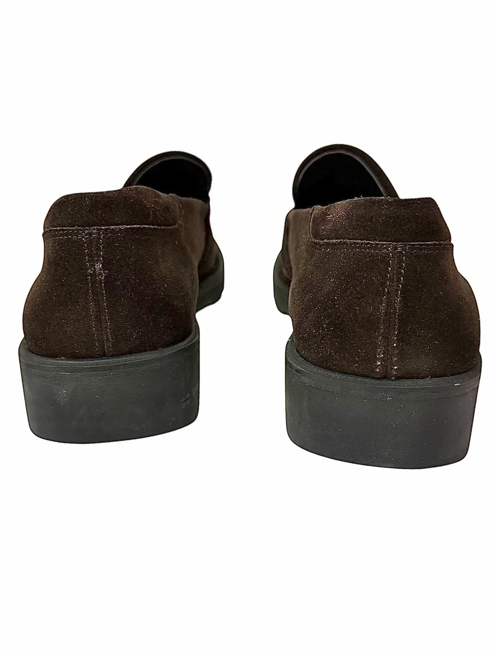 Salvatore Ferragamo Brown Suede Loafers Shoes Men’s Size 12D Made in Italy